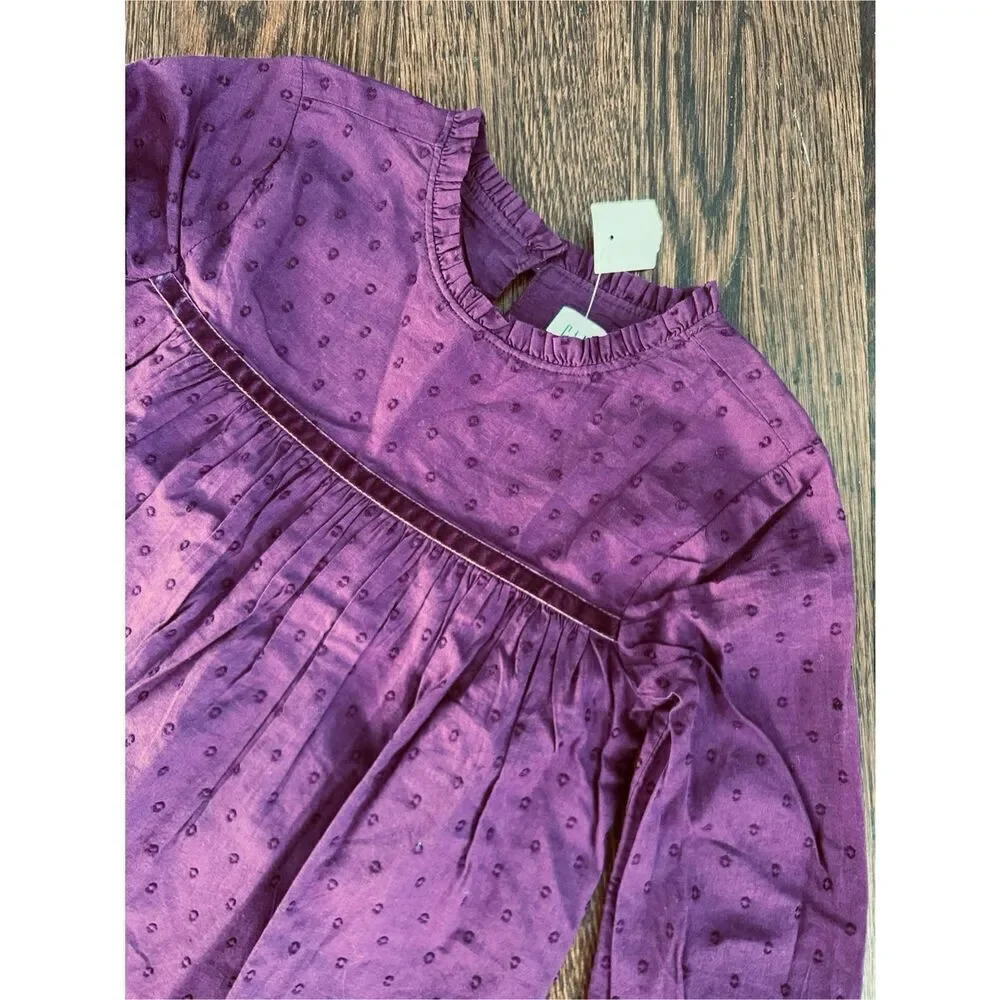 NEW Gap Kids Girls XS (4/5) Swiss Dot Top